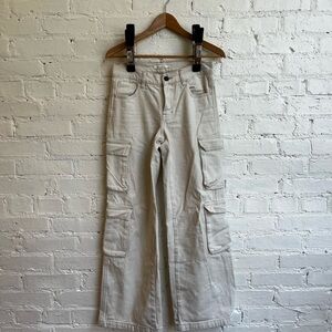 PacSun Cream Cargo Pants with Utility Design